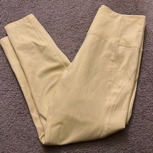 Yellow high rise 7/8 legging M